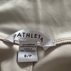 Athleta Cream endless high rise pants